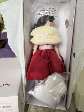 Revlon Queen Of DiamondsVintage Style Doll in Red Velvet Dress with Pink Bodice